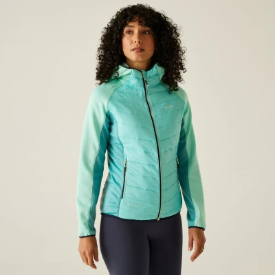 Image of Regatta Women&#039;s Water repellent Andreson Viii Hybrid Jacket Aruba Blue Turquoise, Size: 12