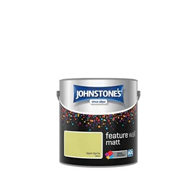 Image of Johnstone&#039;s Feature Wall Matt Emulsion Paint Apple Spritz 2.5L