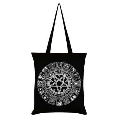 Image of Grindstore Deadly Tarot The Reading Tote Bag Black 38x42cm