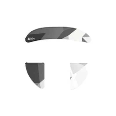 Image of Xtrfy Glass Skates, Self Adhesive Mouse Feet Made of Aluminosilicate Glass, Compatible with M8 Wireless Gaming Mouse, Glides Quickly and Precisely, Litus White
