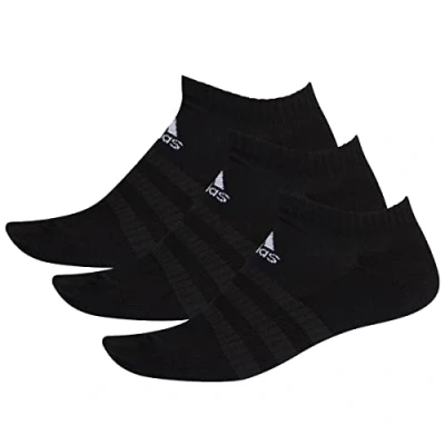 Image of adidas Mens Socks Cush Low 3Pp, Black/Black/Black, DZ9385, S EU