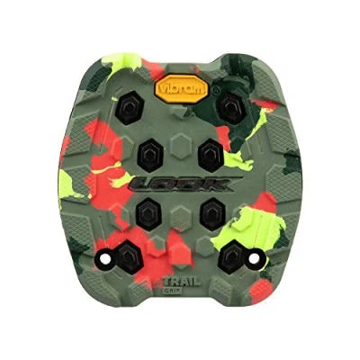 Image of LOOK Cycle Activ Grip Trail Pad Compatible with Flat Pedals Slip Proof Safety Innovative Rubber Exceptional Traction Camo