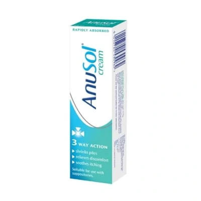 Image of Anusol Cream for Haemorrhoids Treatment Shrinks Piles, Relieves Discomfort and Soothes Itching, 43g