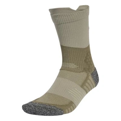 Image of adidas Unisex RUNxBOOST Sock 1PP, Olive Strata/Silver Pebble/Carbon, 4.5 6