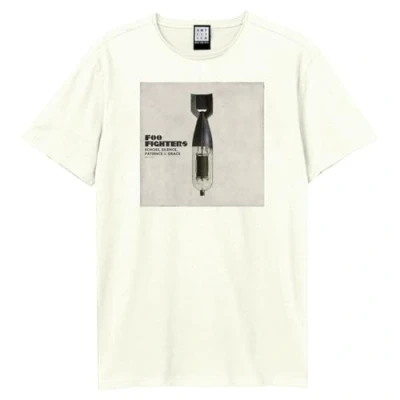 Image of Amplified Unisex Adult Echoes Silence Patience And Grace Foo Fighters Vintage T Shirt (XS) (White)