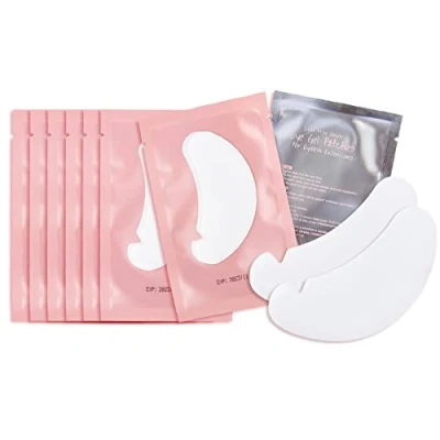 Image of 50Pairs Eyelash Extension Pads Under Eye Gel Lash Lint Patches for Extensions (Pink)