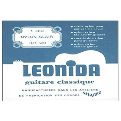 Image of Savarez 656107 Saiten für Klassikgitarre Leonida 530 Satz Nylon blank, Bass versilbert Kupferdraht Normal Tension, standard