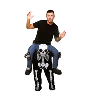 Image of Adult Skeleton Official Carry Me® Costume