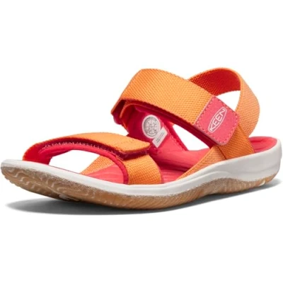 Image of Keen ELLE Backstrap Children Unisex Walking sandals for kids, Size: 8k, Orange Textile/synthetics
