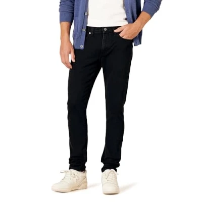 Image of Amazon Essentials Men&#039;s Skinny Fit Stretch Jean, Washed Black, 33W / 34L