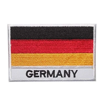 Image of Germany National Flag Patch Iron On Sew Embroidery Badge Country