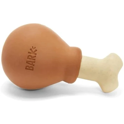 Image of Barkbox Super Chewer Tough Dog Chew Toys for Aggressive Chewers, Dental Stimulating Turkey Day Drumstick Small