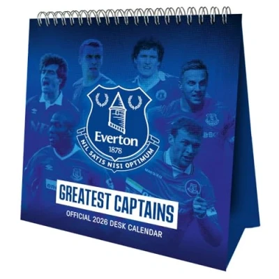 Image of Everton FC, Club Record Breakers Easel Desk Calendar 2026