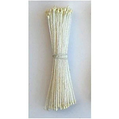 Image of Art of cake® Flower Stamens Round Dull , Tiny Heads (0.8mm) 144pcs / Bunch Cream Colour 0.07mm