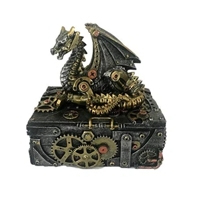 Image of Nemesis Now U3821K8 Secrets of the Machine Box 19.5cm Silver