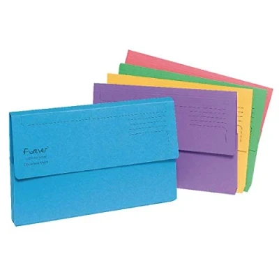 Image of Exacompta Forever Document Wallet Manilla Foolscap Assorted (Pack of 25) 211/5000+ Free Finchley Pen