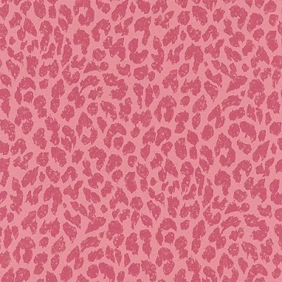 Image of Rasch Home Collection 465020 Non Woven Wallpaper with Leo Print in Pink and
