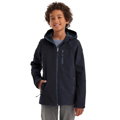 Image of Killtec Boy&#039;s Jungen Softshelljacke Softshell/Outdoor Jacket with Hood, Dark Navy, 10 Years