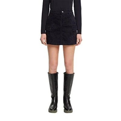 Image of edc by Esprit Women&#039;s 102CC1D307 Skirt, 001/BLACK, 30