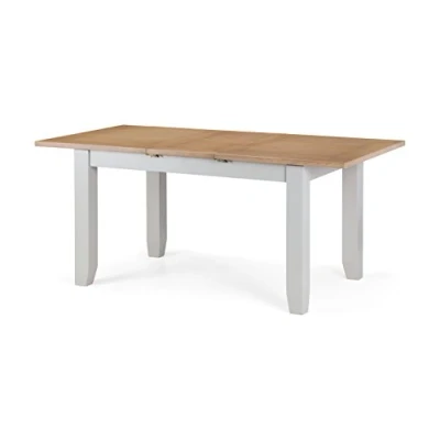 Image of Julian Bowen Dining Table, Wood, Grey/Oak, Size XL