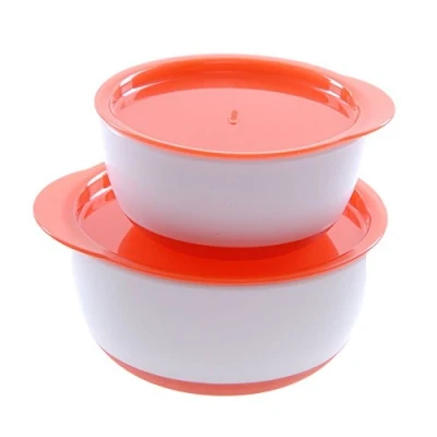 Image of OXO Tot Small and Large Bowl Set (Orange)