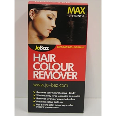 Image of 2 X JOBAZ HAIR COLOUR REMOVER MAX STRENGTH REMOVES DARKER SHADES BUILD UP