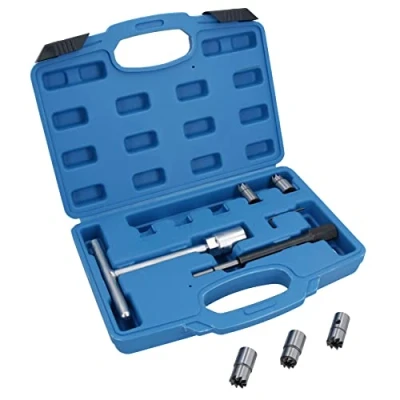 Image of AB Tools Diesel Injector Seat Cutter Cleaner Universal Re face Reamer 7pc