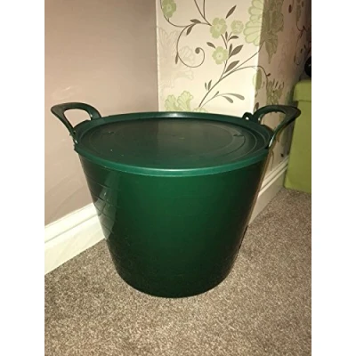 Image of KetoPlastics GREEN 26 LITRE FLEXI TUB WITH LID (Made In U.K)