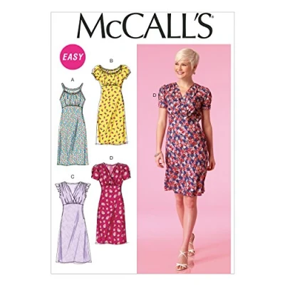 Image of Mccall&#039;s Patterns 7116, Misses Dresses, Chiffon, Size B5 (8 10 12 14 16)