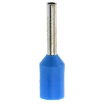 Image of HellermannTyton Bootlace Ferrule, Insulated Terminal, Blue French Coding 0.75mm x 8F, Pack of 500