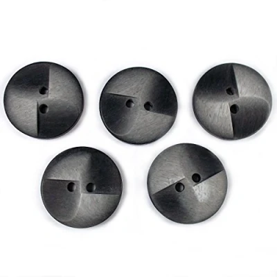 Image of Windmill 2 Hole Round Buttons 20mm Wide Pack of 5 (Grey)