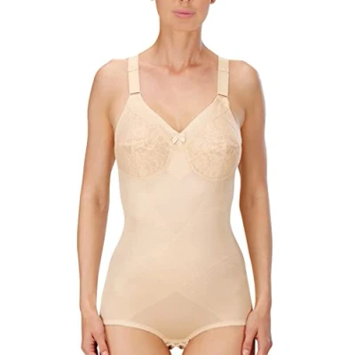 Image of Naturana Women&#039;s Undercup Support Corselette Bodysuit, Beige, 44B
