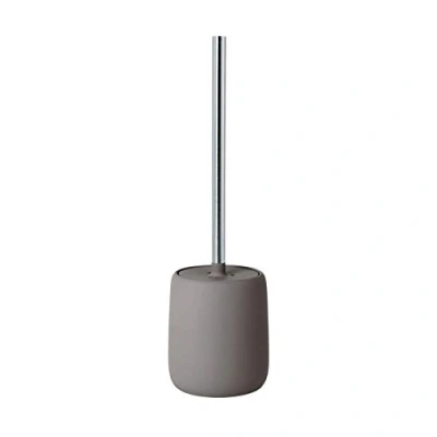 Image of blomus SONO 69047 Toilet Brush Ceramic/Plastic Satellite Set Soft Touch Hygienic Freestanding &amp; Holder Bathroom Accessory (H x W D): 39 11 cm