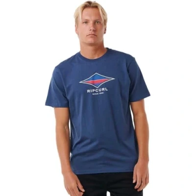 Image of RIP CURL Men&#039;s Filler Tee T Shirt Top Washed Navy
