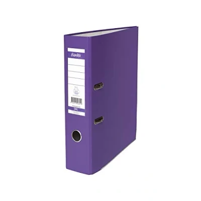 Image of BANTEX 100551793 Lever Arch File A4 XXL 8 cm Pack of 20 Purple