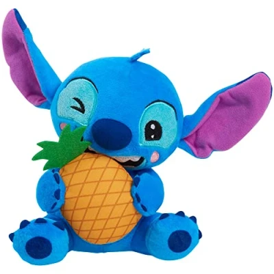 Image of Disney Stitch Small Plush and Pineapple, Stuffed Animal, Blue, Alien