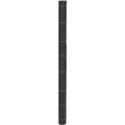 Image of vidaXL Weed Membrane Black 1.5x100 m PP