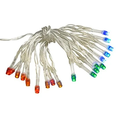 Image of WeRChristmas Battery Operated Static/Flash LED String Lights 20 Piece, Multi Colour