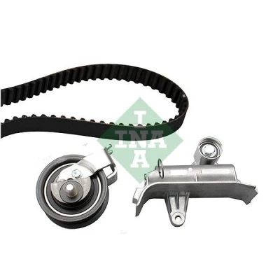 Image of 06B109119A, 06B109119B, 06B109119F, 06B109119M, 06B109119N Timing belt kit INA 530 0345 10 150 with tensioner pulley damper AUDI: A6 C5 Avant