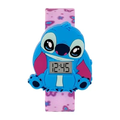Image of Stitch Kids Butterfly Slap Bracelet Digital Watch LAS4140
