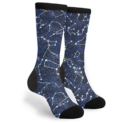 Image of 934 Novelty Trainer Socks Glow In The Dark Midnight Walking Anti Sweat Athletic Unisex For Hiking Runing 40Cm