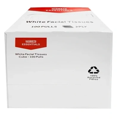 Image of Nisbets Essentials Facial Tissues Cube 100 sheets (36 Pack)