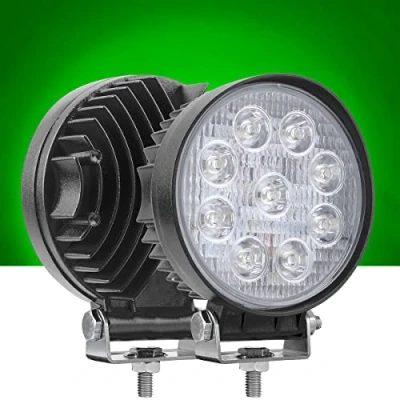 Image of AUXMOTEC 27W Spot Green Round Work LED Light Fog Offroad Off Road Lights Driving Lamp Waterproof for Hunting Pickup UTV Truck Car Boat SUV 4WD ATV 12V 24V 4x4 Tractor Motorcycle（2pcs）