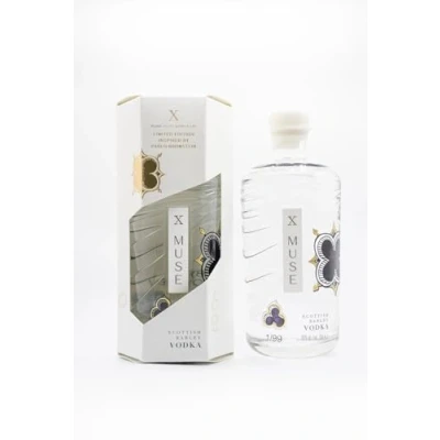 Image of X MUSE Vodka 70cl Pablo Bronstein REVEAL Limited Edition Hand Painted Bottle Scottish Barley Distilled and Bottled in Scotland 40% abv