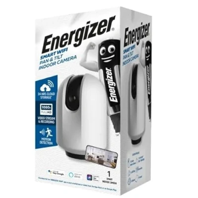 Image of Energizer Smart S18499 Pan &amp; Tilt Camera, White