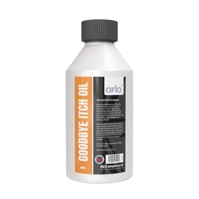 Image of Goodbye Itch Oil 500ml Neem &amp; Eucalyptus Effective Natural Control Antibacterial, Antifungal Moisturising Relief for Horses Tail Mane Sweet Itch, Eczema Treatment
