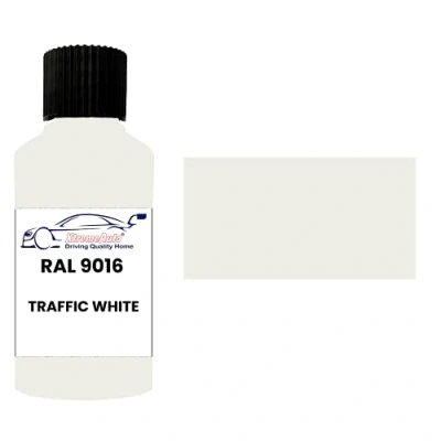 Image of Xtremeauto RAL 9016 Traffic white GLOSS TOUCH UP PAINT BRUSH REPAIR SCRATCH UPVC PVC METAL WOOD