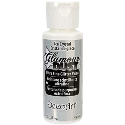 Image of DecoArt Glamour Dust Glitter Paint, Ice Crystal