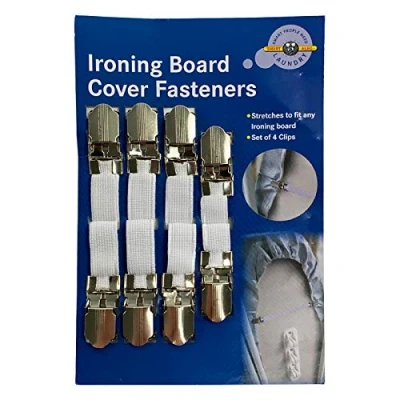 Image of Smart Alec Laundry Ironing Board Cover Fasteners Set of 4 Clips