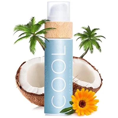 Image of COCOSOLIS Cool After Sun Oil Organic for Gentle Regeneration Sunbathing and Solarium, Moisturises, Revitalises Soothes the Skin, Nourishing Massage